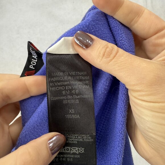 Marmot Jacket Womens XS Purple Polartec Fleece Full Zip Pockets Outdoor D8290 - Picture 12 of 15